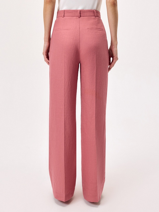 Брюки со стрелками из премиального 100% льна