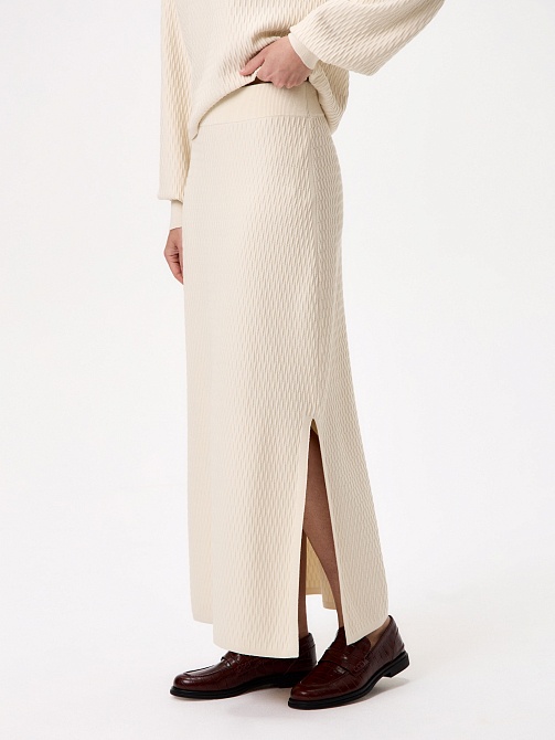 Юбка макси из фактурной вискозы