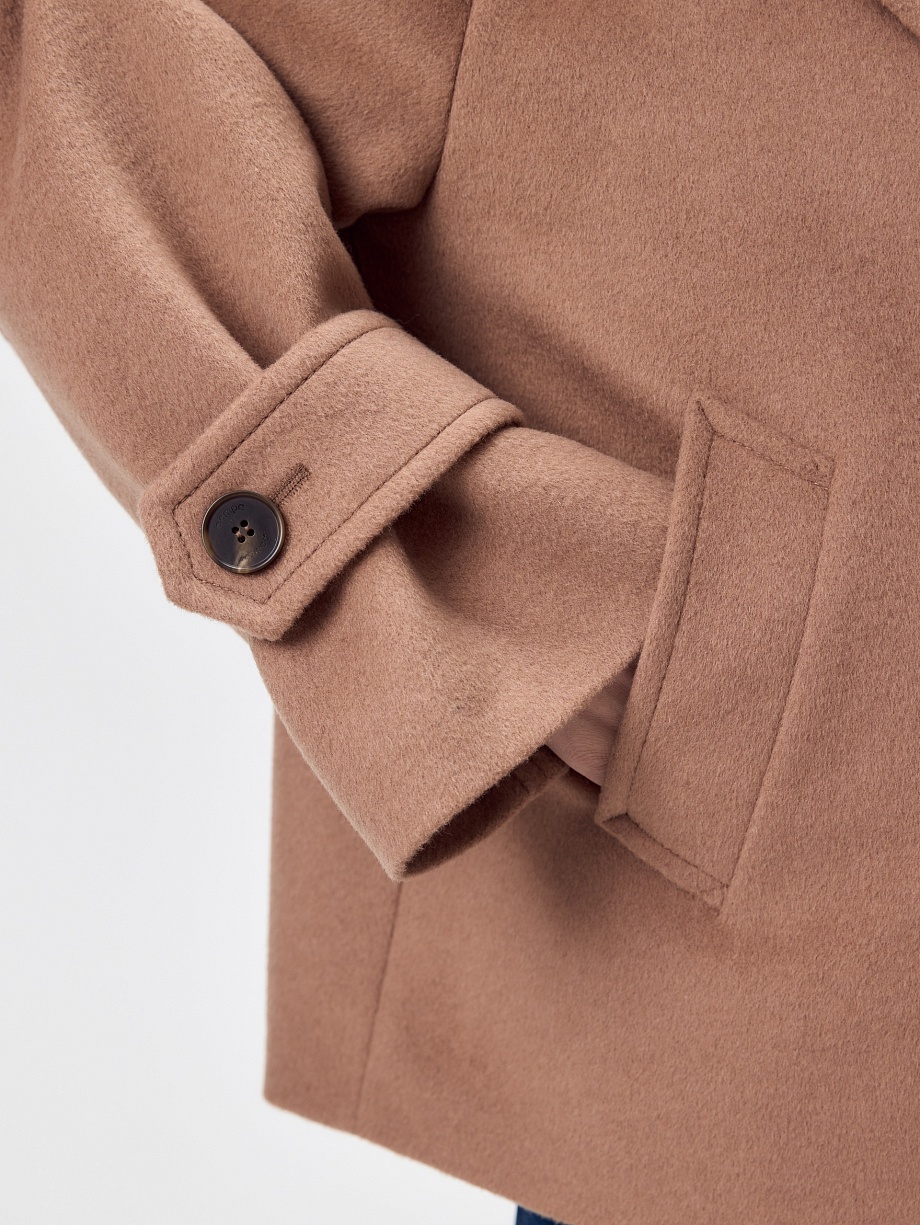 Укороченное пальто бушлат с мембраной