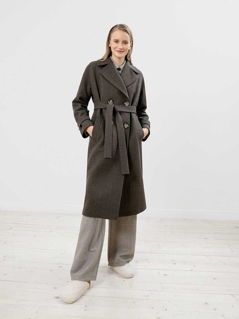 Пальто женское еврозима с мембраной и утепленной спинкой POMPA