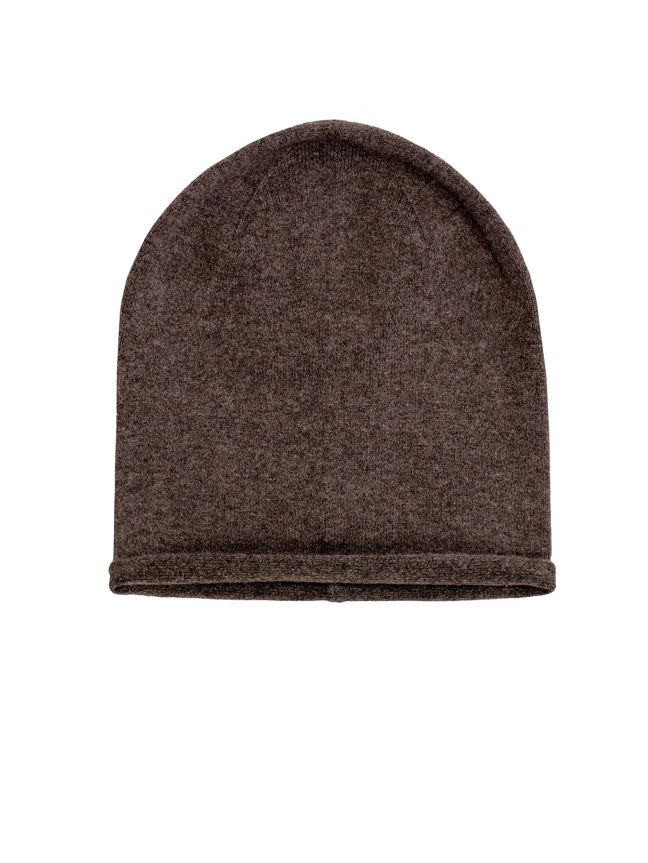 Шапка из премиальной шерстяной пряжи с кашемиром