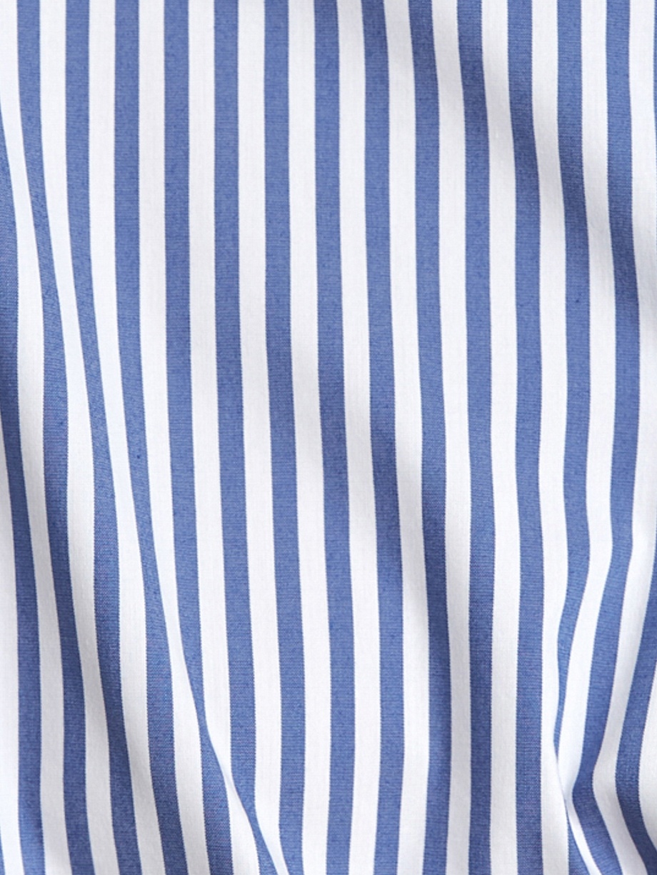 Свободная рубашка в полоску с укороченным рукавом