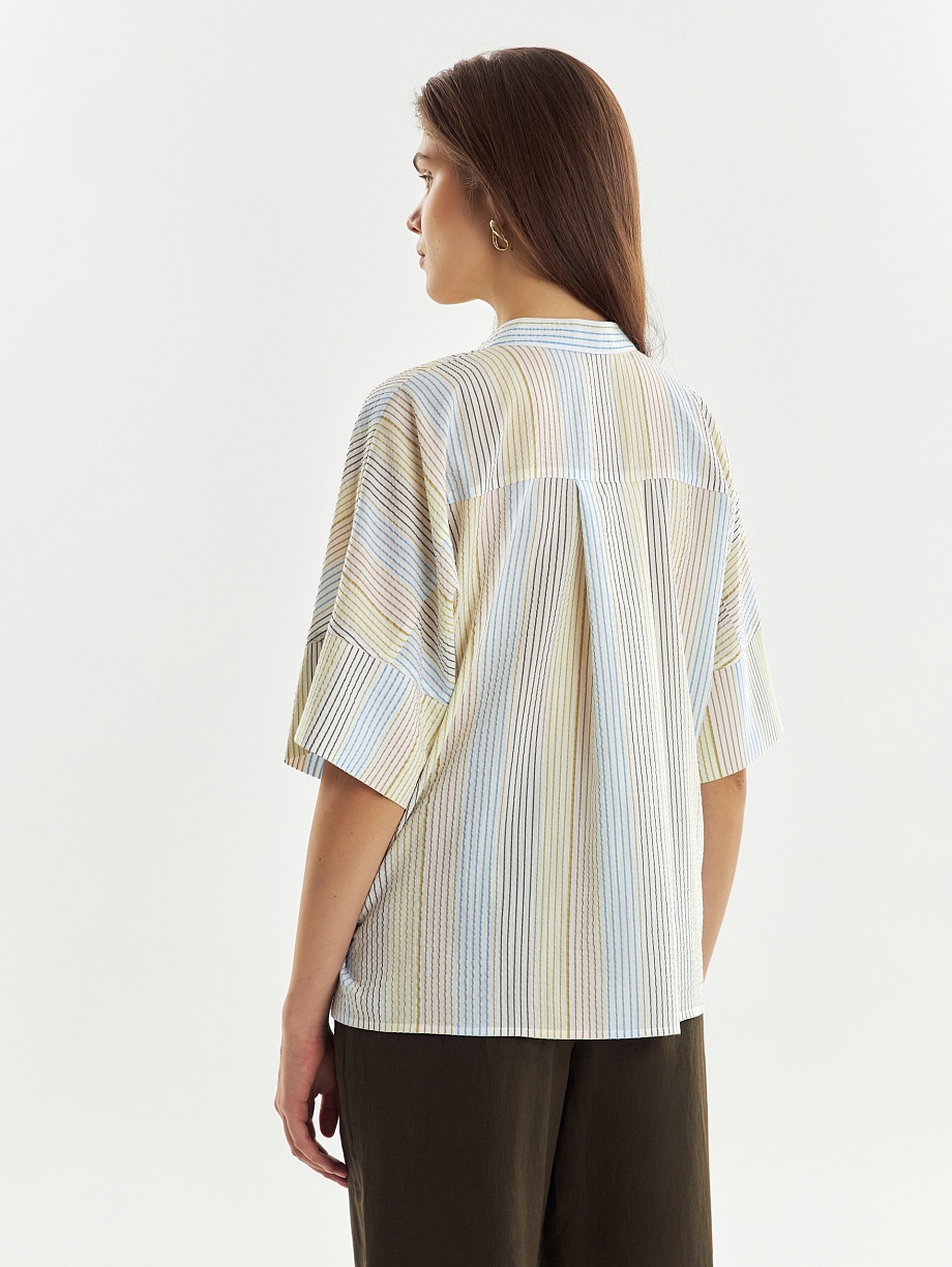 Летняя блуза с рукавом кимоно