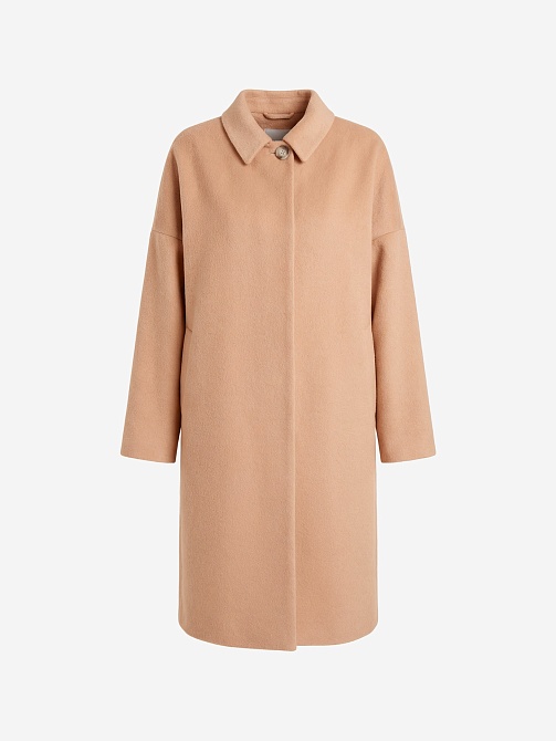 Шерстяное демисезонное пальто с мембраной