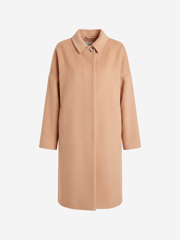 Шерстяное демисезонное пальто с мембраной