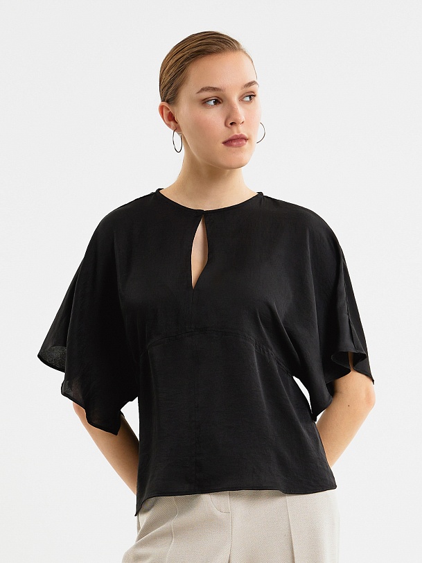 Свободная блуза из 100% вискозы