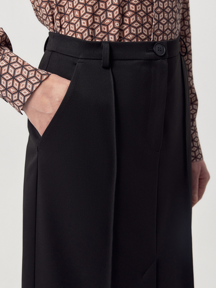 Юбка из костюмной ткани