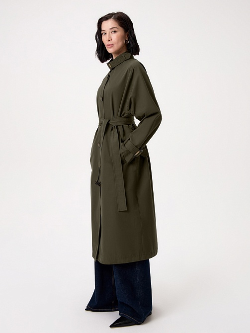 Тренч женский цвета хаки