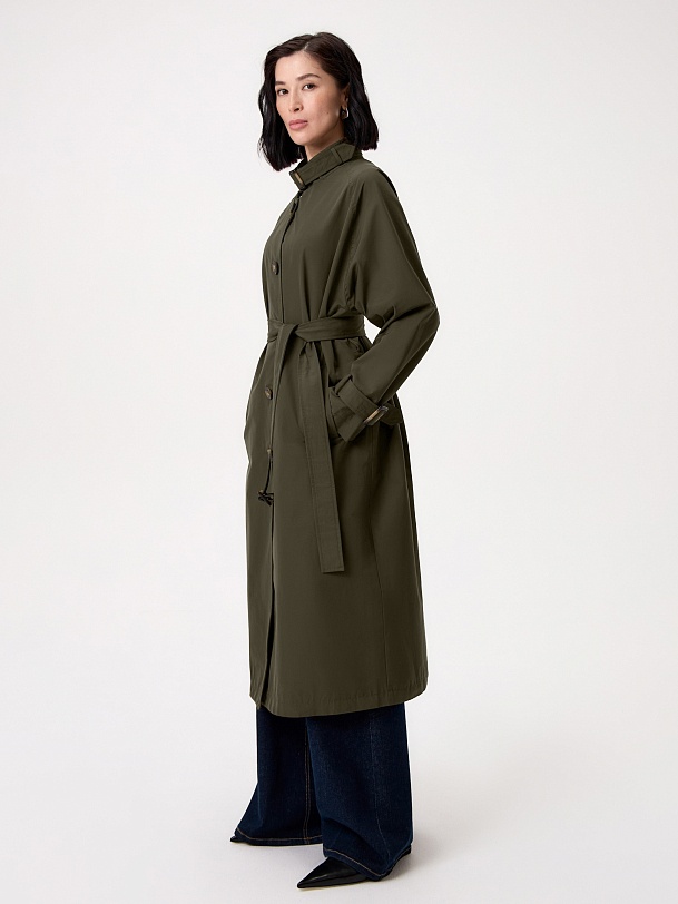 Тренч женский цвета хаки