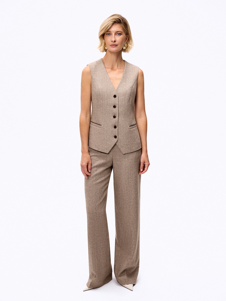 Жилет из премиальной костюмной шерсти