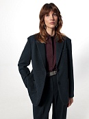 Жакет однобортный из костюмной ткани POMPA арт.2101192cl0591