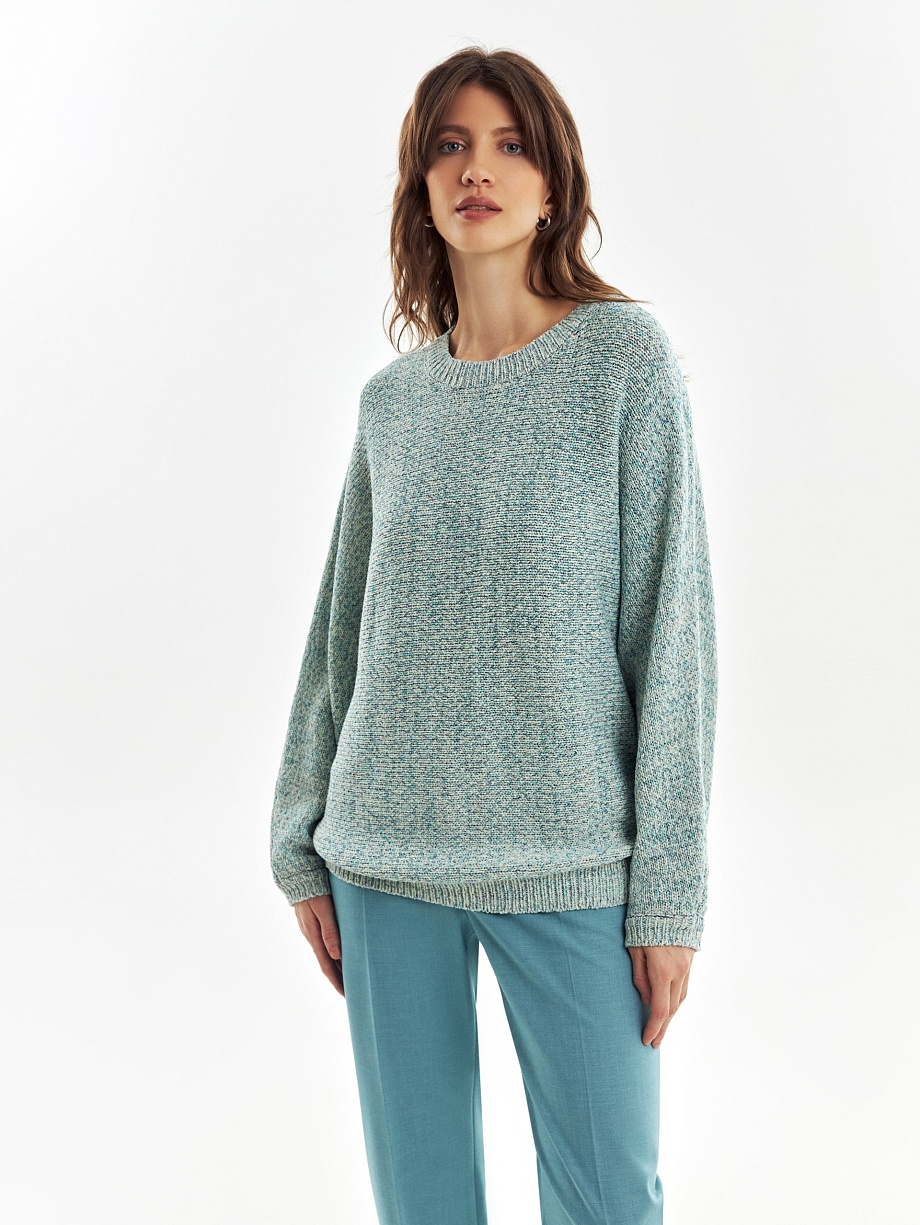 Мягкий вязаный джемпер оверсайз