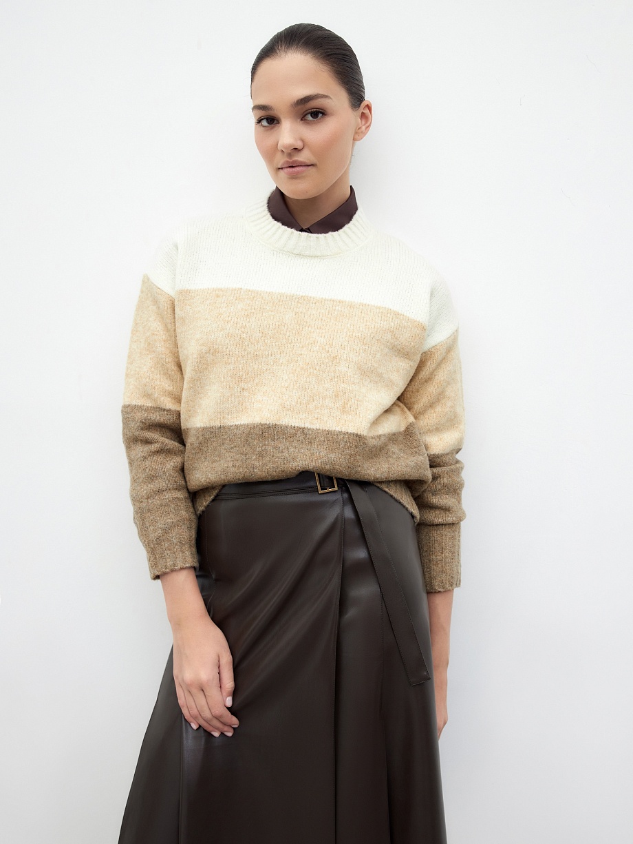 Вязаный джемпер из смесовой пряжи