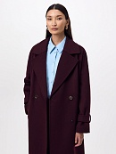 Пальто из шерсти с мембраной, утеплённой спинкой и съёмным капюшоном POMPA арт.1015644p90812