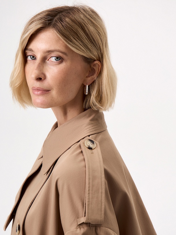 Классический женский бежевый тренч