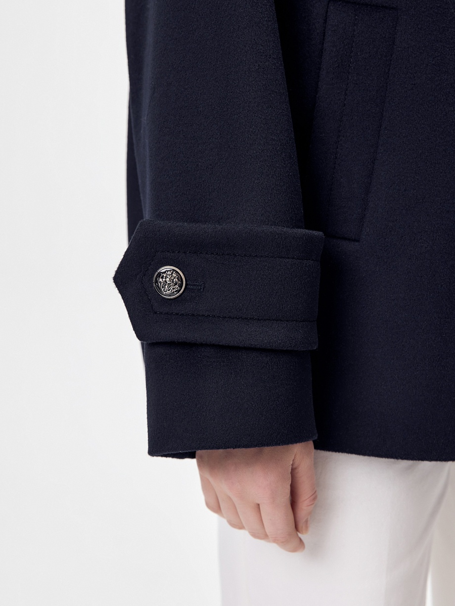 Укороченное пальто бушлат с мембраной