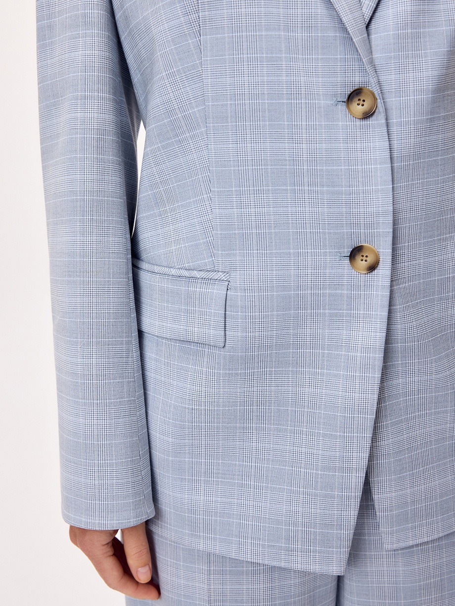 Удлиненный жакет в мужском стиле 