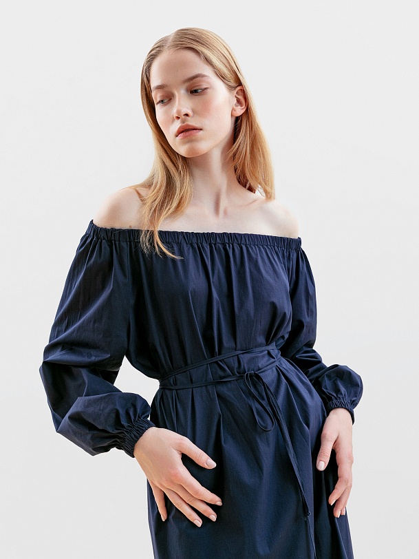 Платье длинное из хлопка