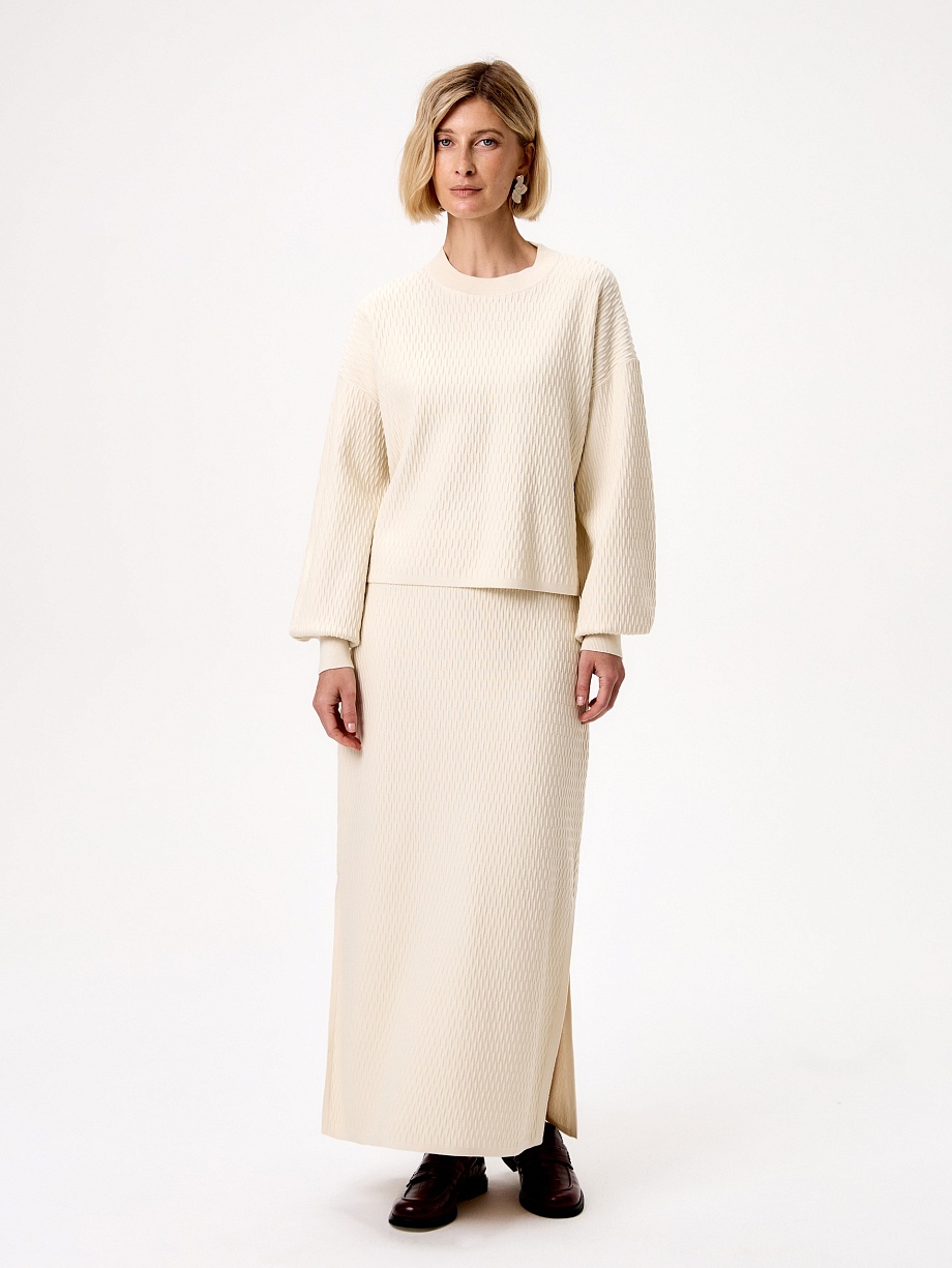 Джемпер из фактурной вискозы