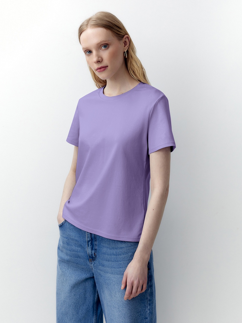 Футболка из 100% мерсеризированного хлопка