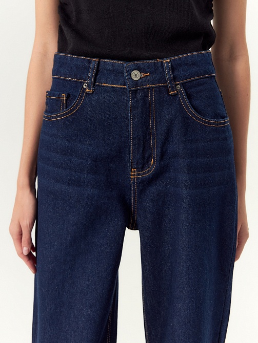 Джинсы широкие из 100% хлопка