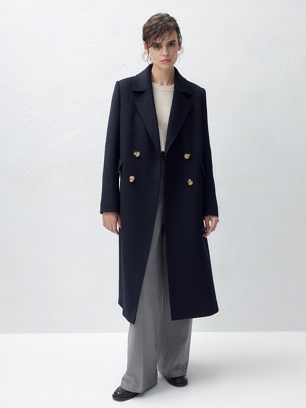 Шерстяное пальто с мембраной