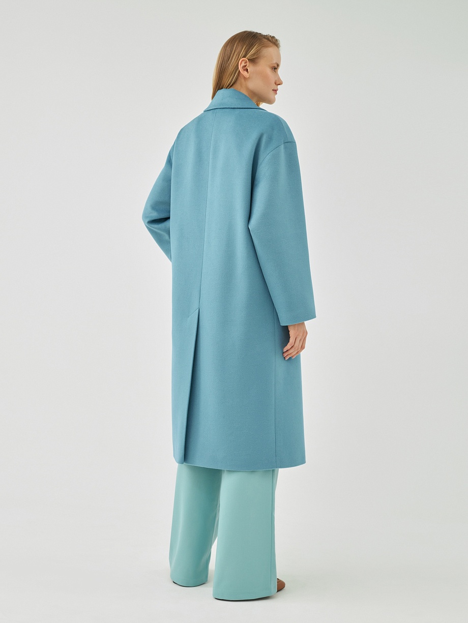 Шерстяное демисезонное пальто с мембраной