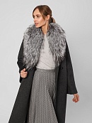 Зимнее пальто с меховым воротником, утеплителем и мембраной POMPA арт.1010275p60192