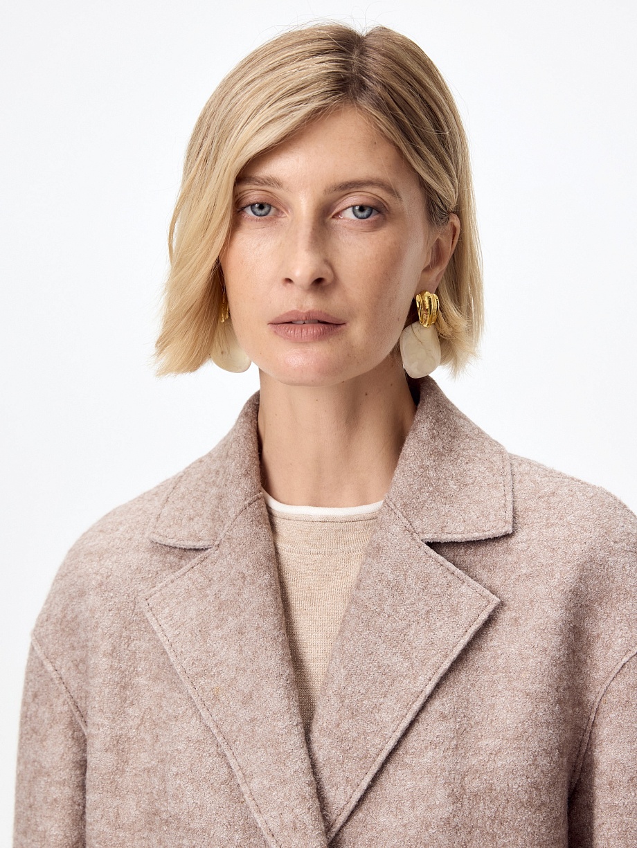 Пальто из шерсти с мембраной