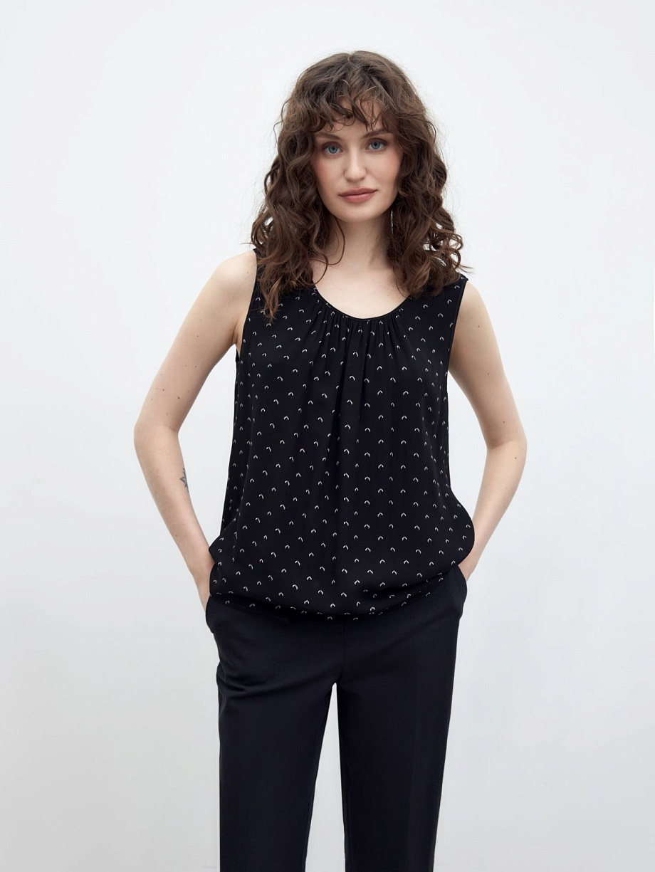 Топ из натурального шифона