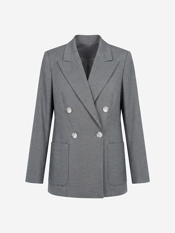 Классический жакет из костюмной ткани