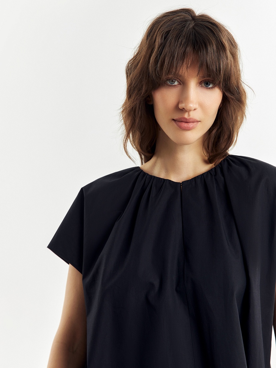 Блуза из 100% хлопка с коротким рукавом