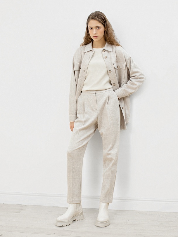 Прямые брюки со стрелками