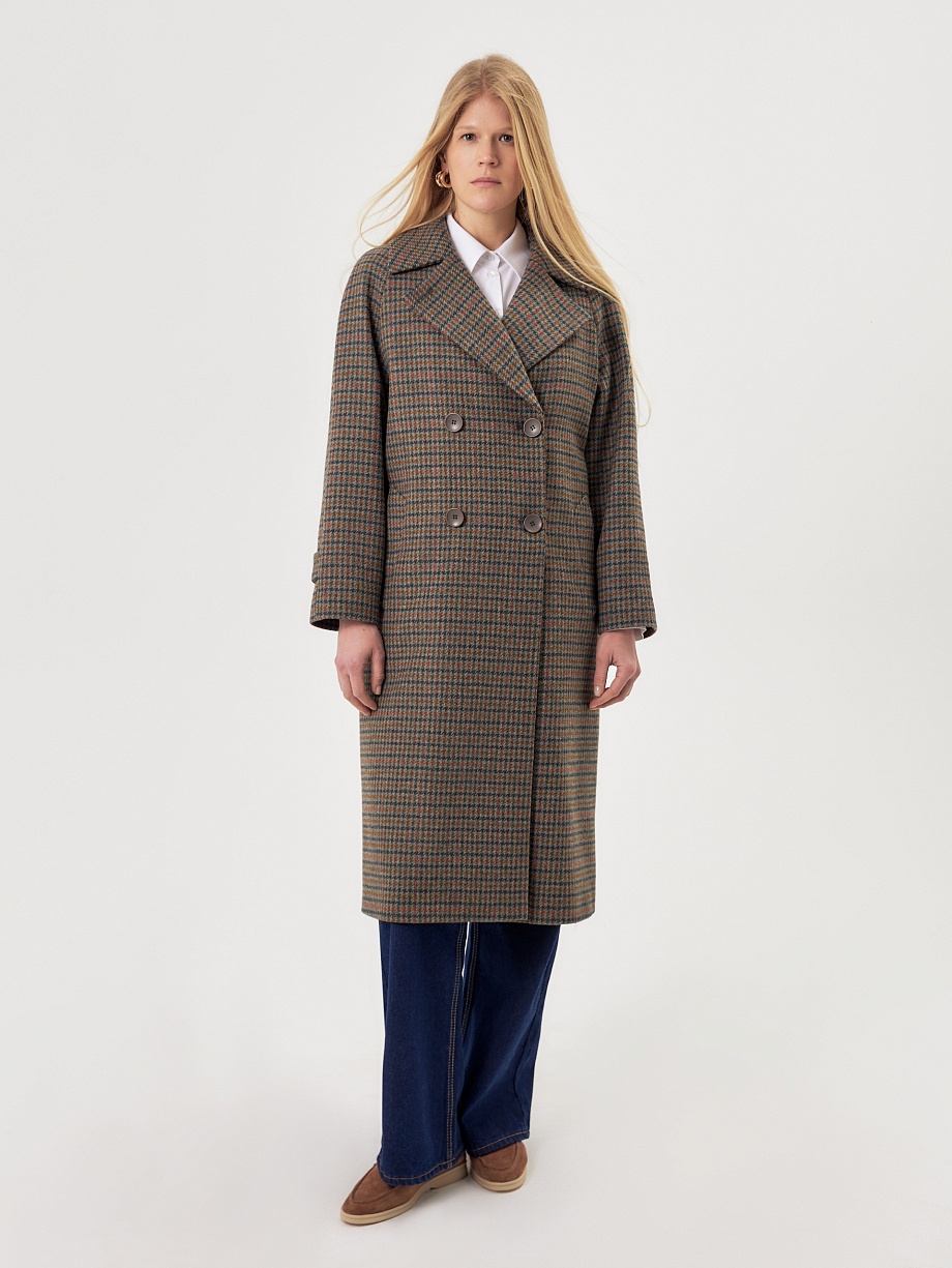 Шерстяное пальто с мембраной