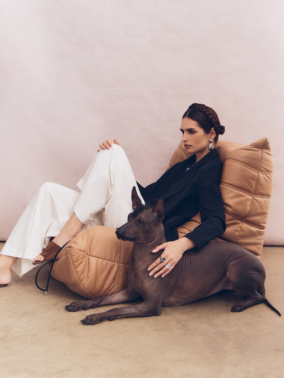 Брюки-палаццо из хлопка