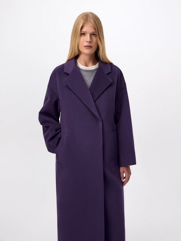 Пальто из шерсти с мембраной и утеплённой спинкой POMPA арт.1016084p90072