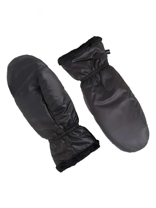 Варежки женские зимние черные