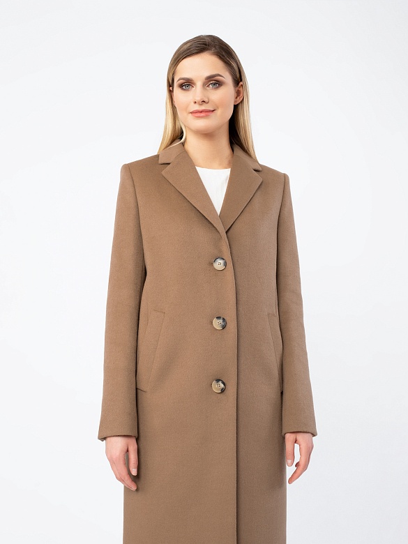 Пальто женское демисезонное с английским воротником POMPA арт.3017237p00007