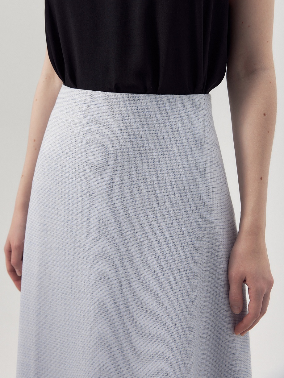 Юбка трапеция из твида