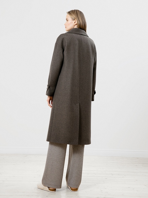 Шерстяное пальто еврозима с мембраной и утепленной спинкой