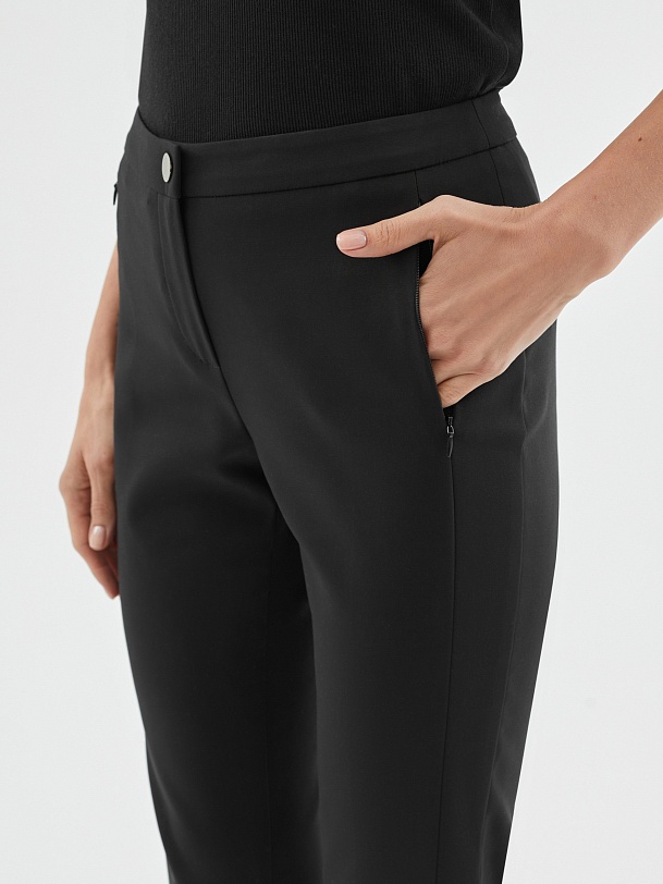 Зауженные брюки из хлопка