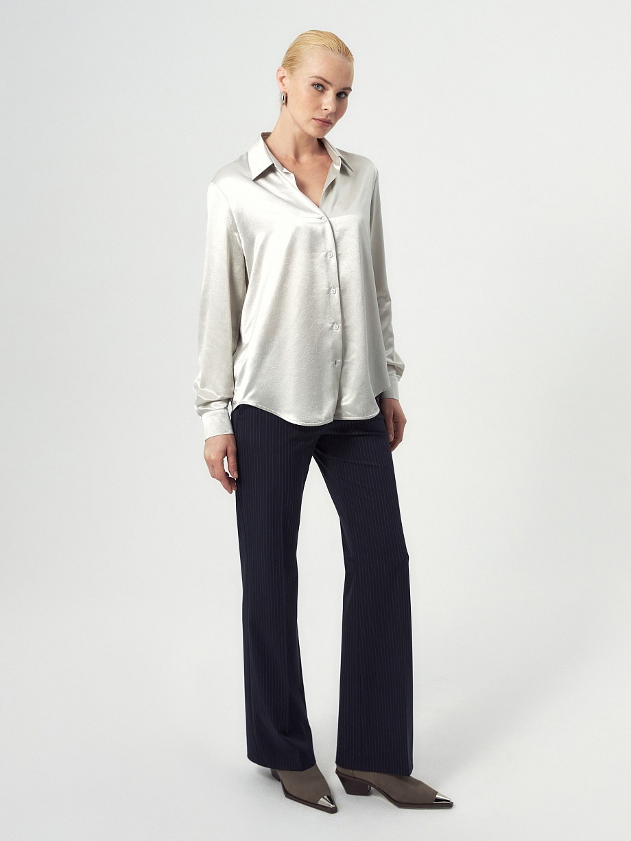 Рубашка из атласа