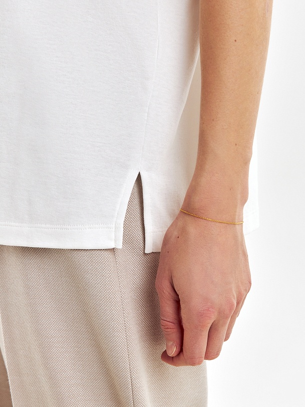 Свободная футболка из мерсеризированного хлопка