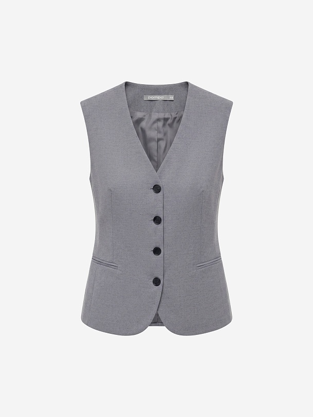 Жилет из костюмной ткани с хлопком