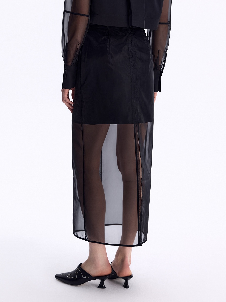 Юбка-макси из органзы