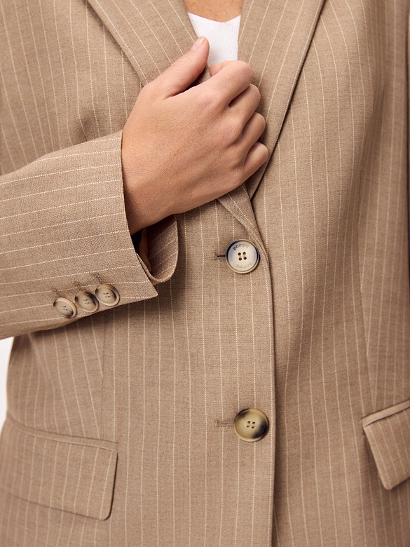 Удлиненный жакет из костюмной ткани POMPA арт.3101490gz0705