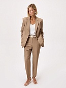 Укороченные зауженные брюки из костюмной ткани  POMPA арт.3110881gz0705