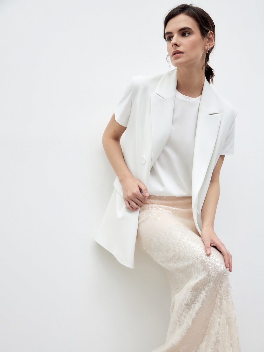 Юбка миди с пайетками