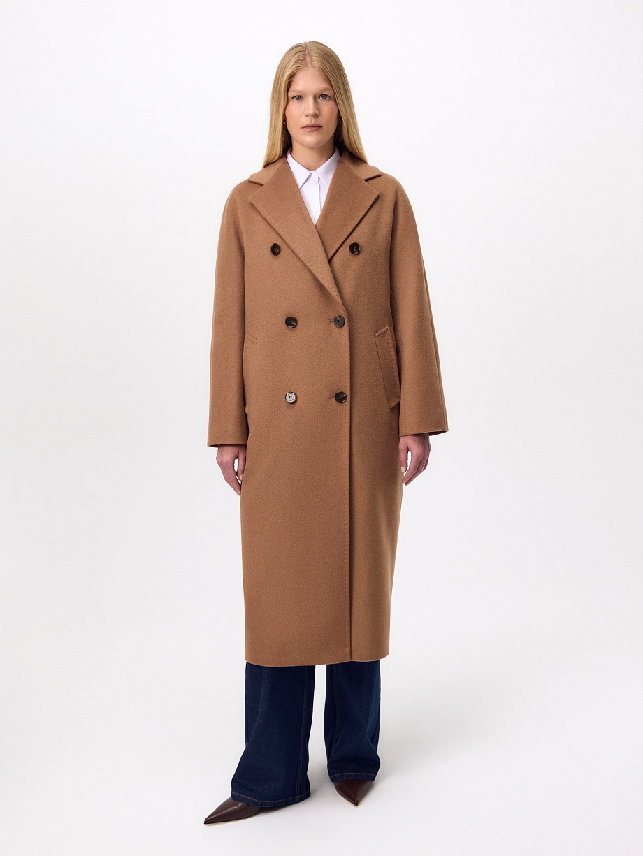 Пальто из шерсти с мембраной и утеплённой спинкой