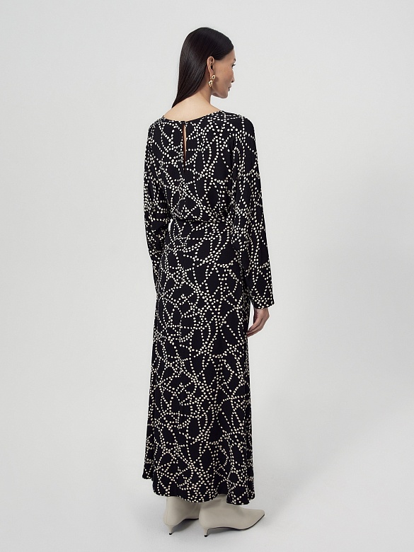 Платье макси из вискозы POMPA арт.2139621mc0398